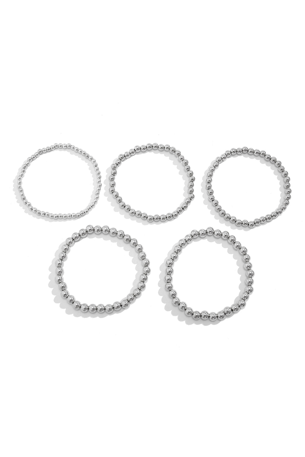 Fiery Red Beaded XOXO Heart Valentine Bracelet Set