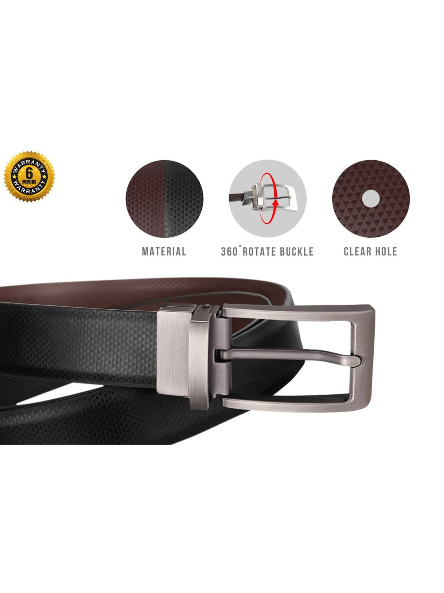 SCHARF Reversible Vegan Leather Belt's for Men