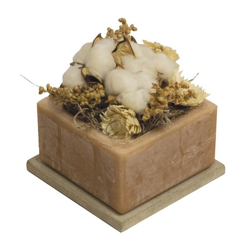 Habersham Candle 4.25" Cotton Gin Wax Pottery Flameless Home Fragrance