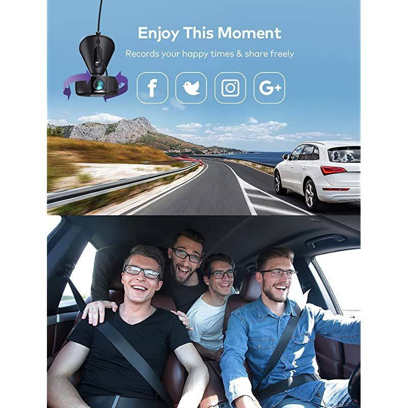 Dash Cam,  4K 3840X2140@30Fps Wi-Fi Car Dash Camera with Sony Night Vision Sensor, Dashboard Camera Recorder with Parking Mode, G-Sensor, Loop Recording, Support 256GB Max