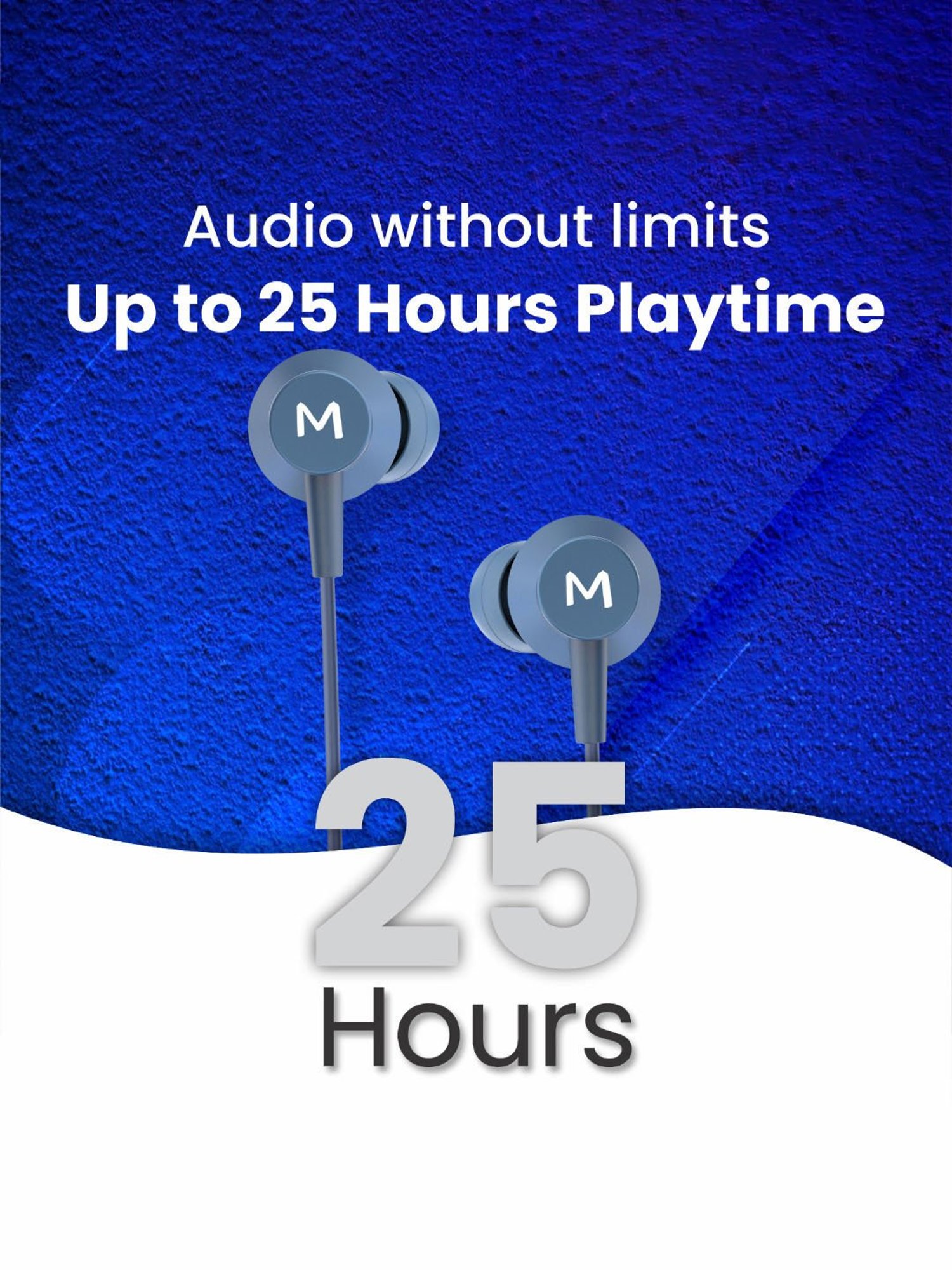 Maxx NX151 Pro In Ear Bluetooth Neckband with Upto 25 Hours Playtime & Fast Charging (Blue)