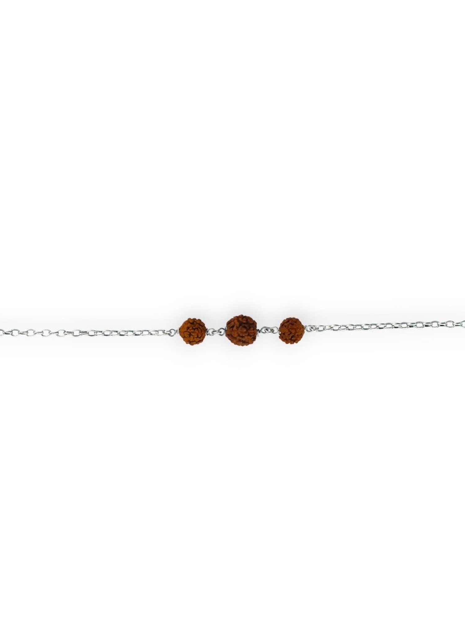Taraash 92.5 Sterling Silver Rudraksha Rakhi for Men