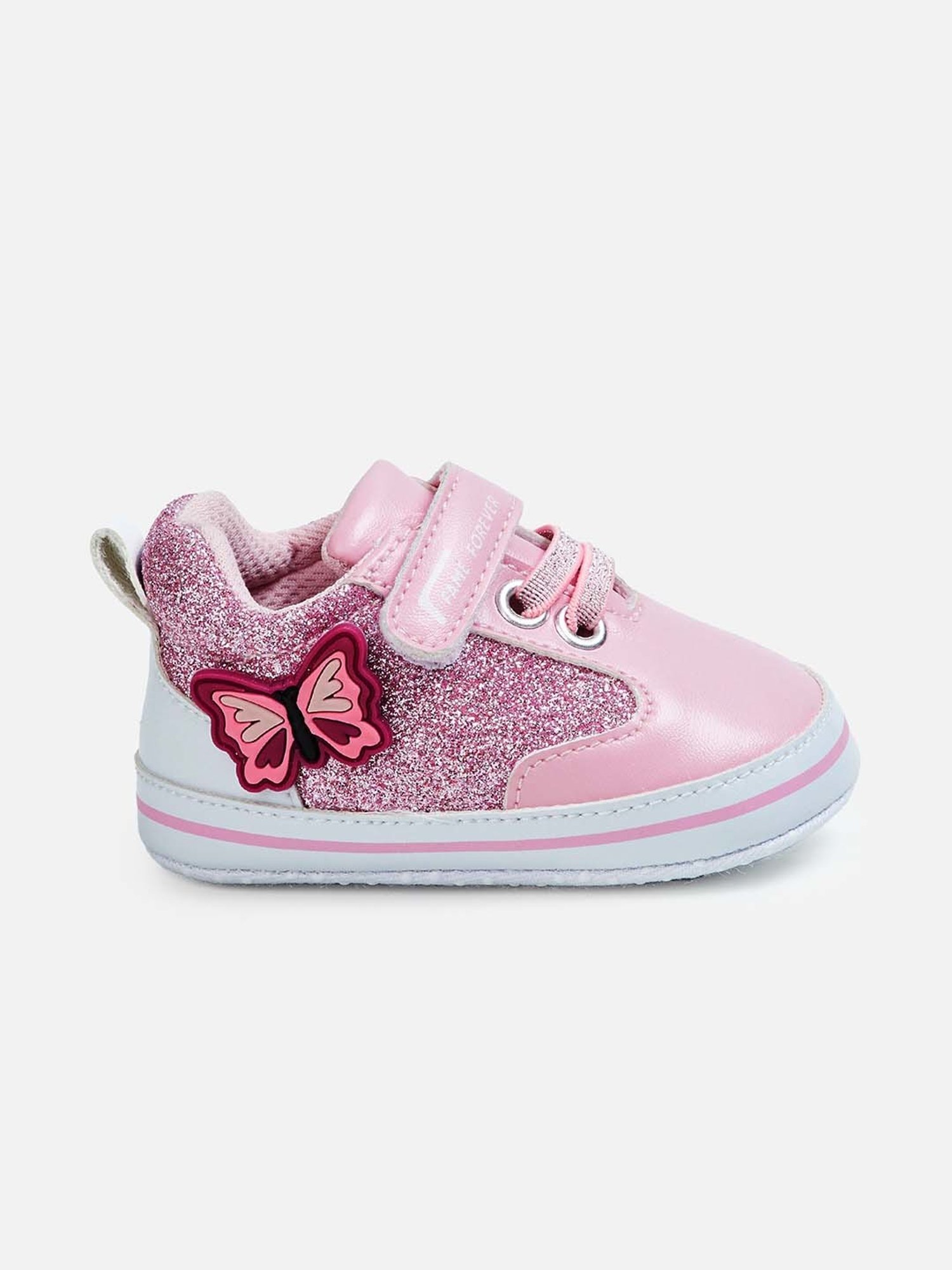 Fame Forever by Lifestyle Kids Pink Velcro Shoes