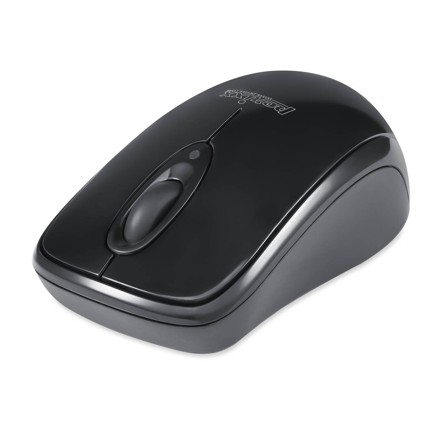 Perixx PERIDUO-712 Wireless Mini Keyboard and Mouse Set, Portable Compact Size 13 Multimedia Hot Keys Keyboard and 1000 DPI Optical Mouse Combo, Black, US Layout