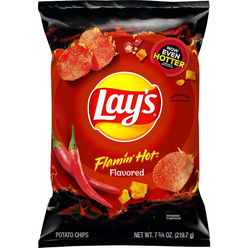 Lay's Flamin' Hot Flavored Potato Chips - 7.75oz
