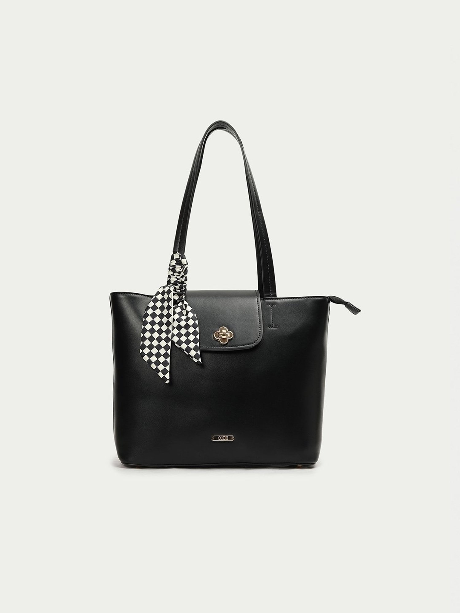 Code by Lifestyle Black Solid Shoulder Handbag