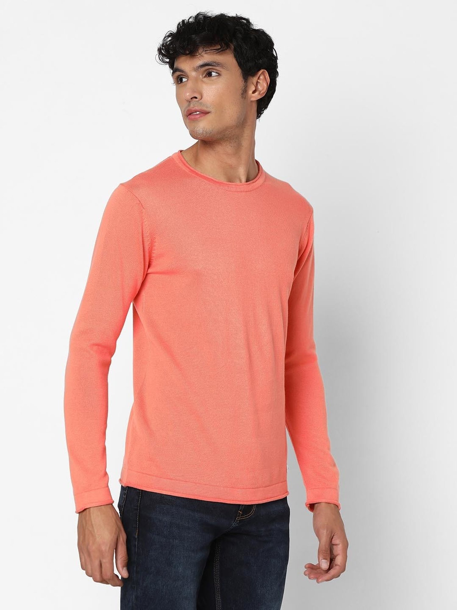 Spykar Coral Regular Fit Sweater