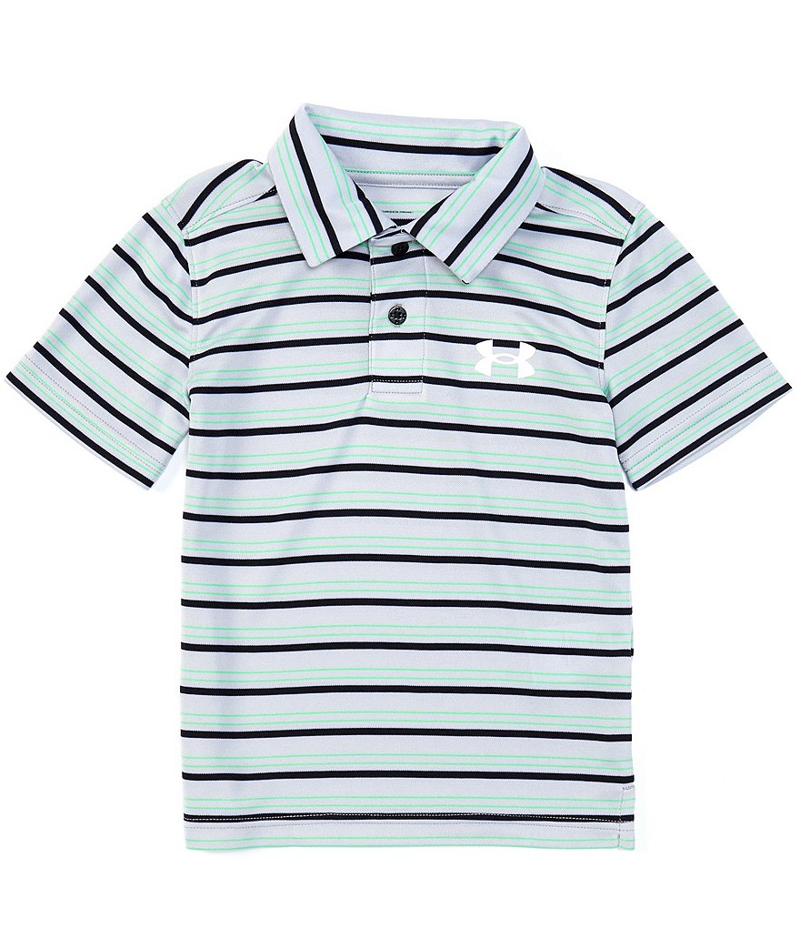 Under Armour Little Boys 2T-7 Short-Sleeve UA Match Play Stripe Polo Shirt