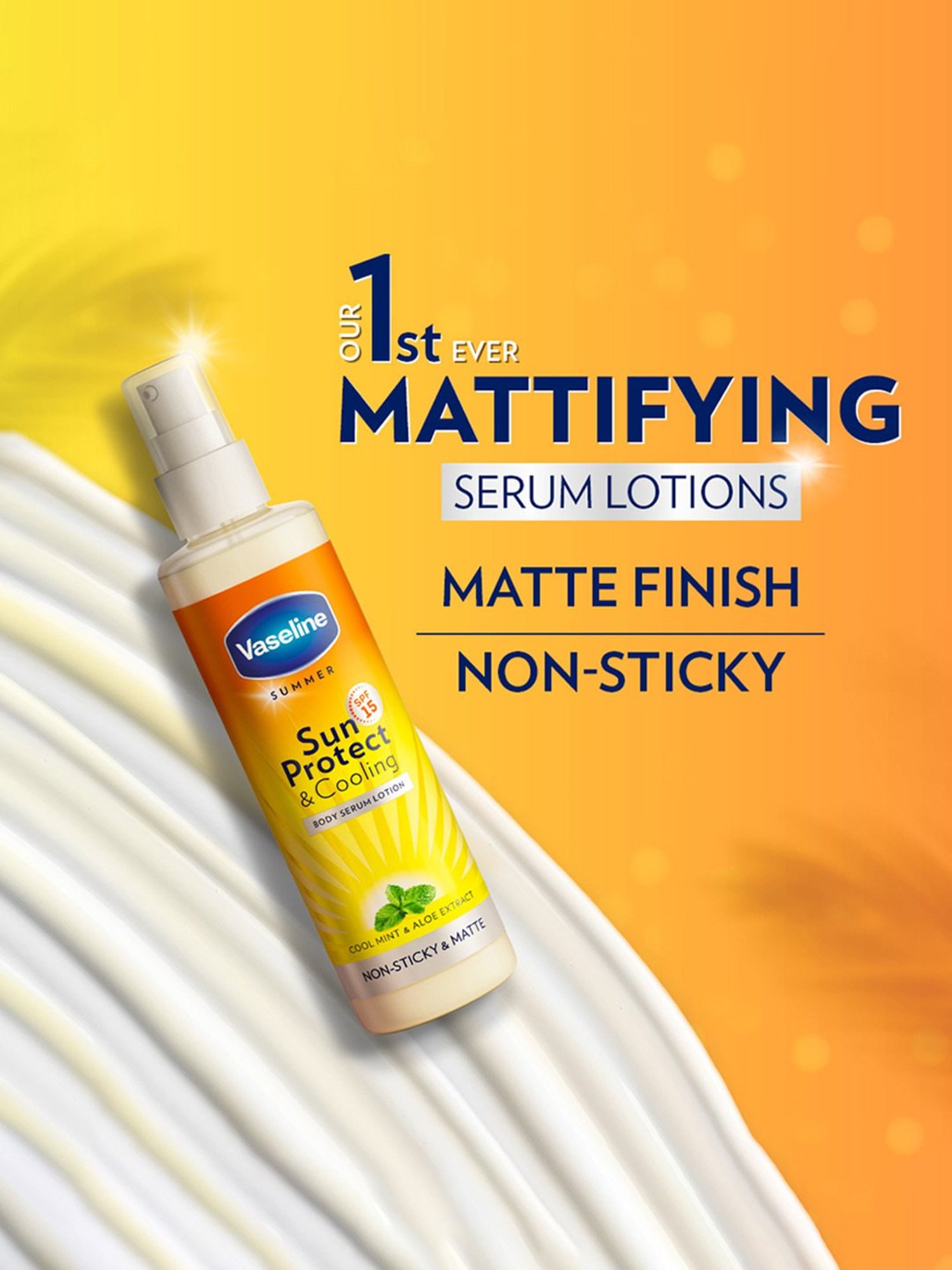 Vaseline Sun Protect & Cooling Body Serum Lotion SPF 15 - 180 ml