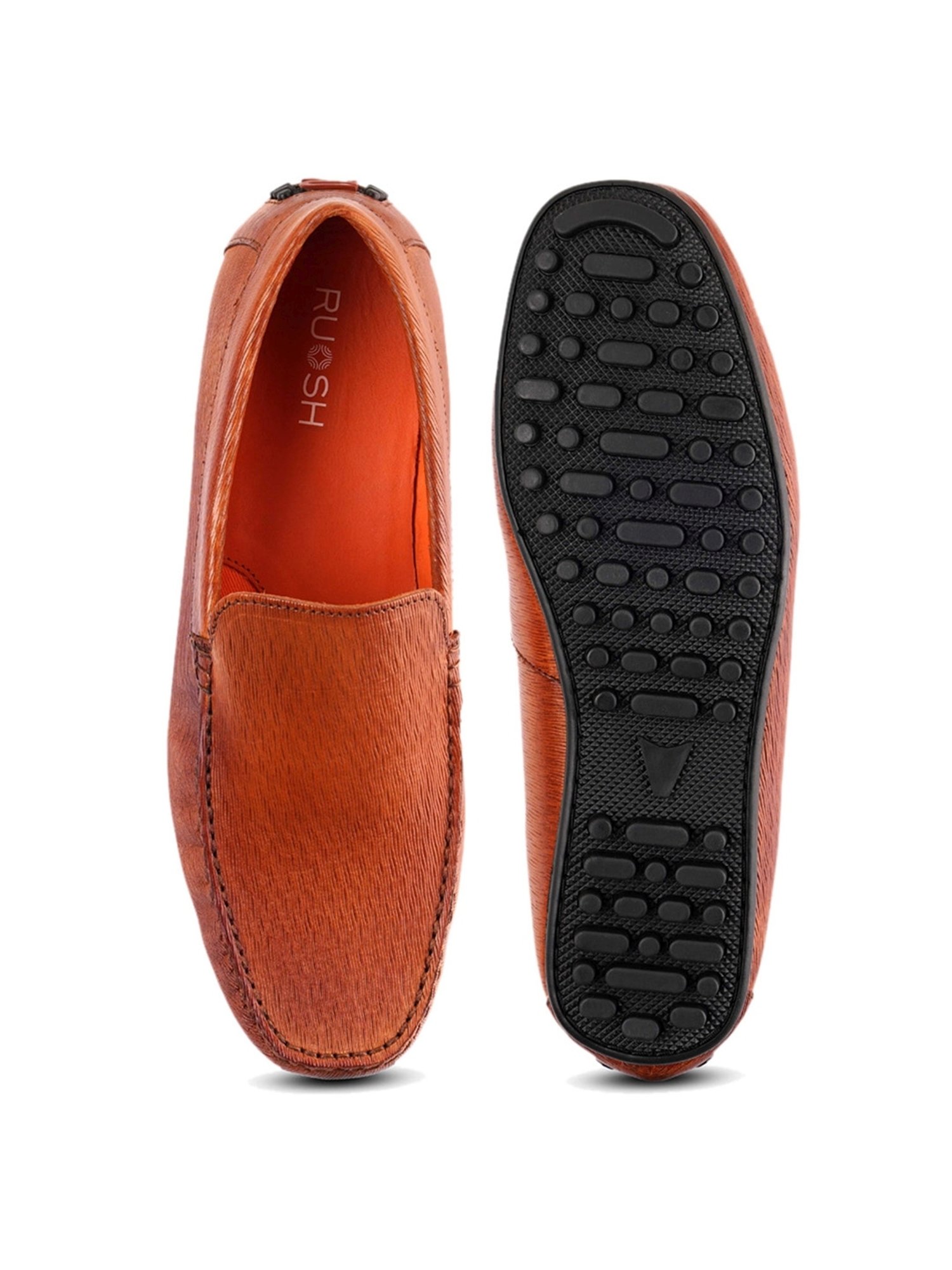 Ruosh Men's Tan Casual Loafers