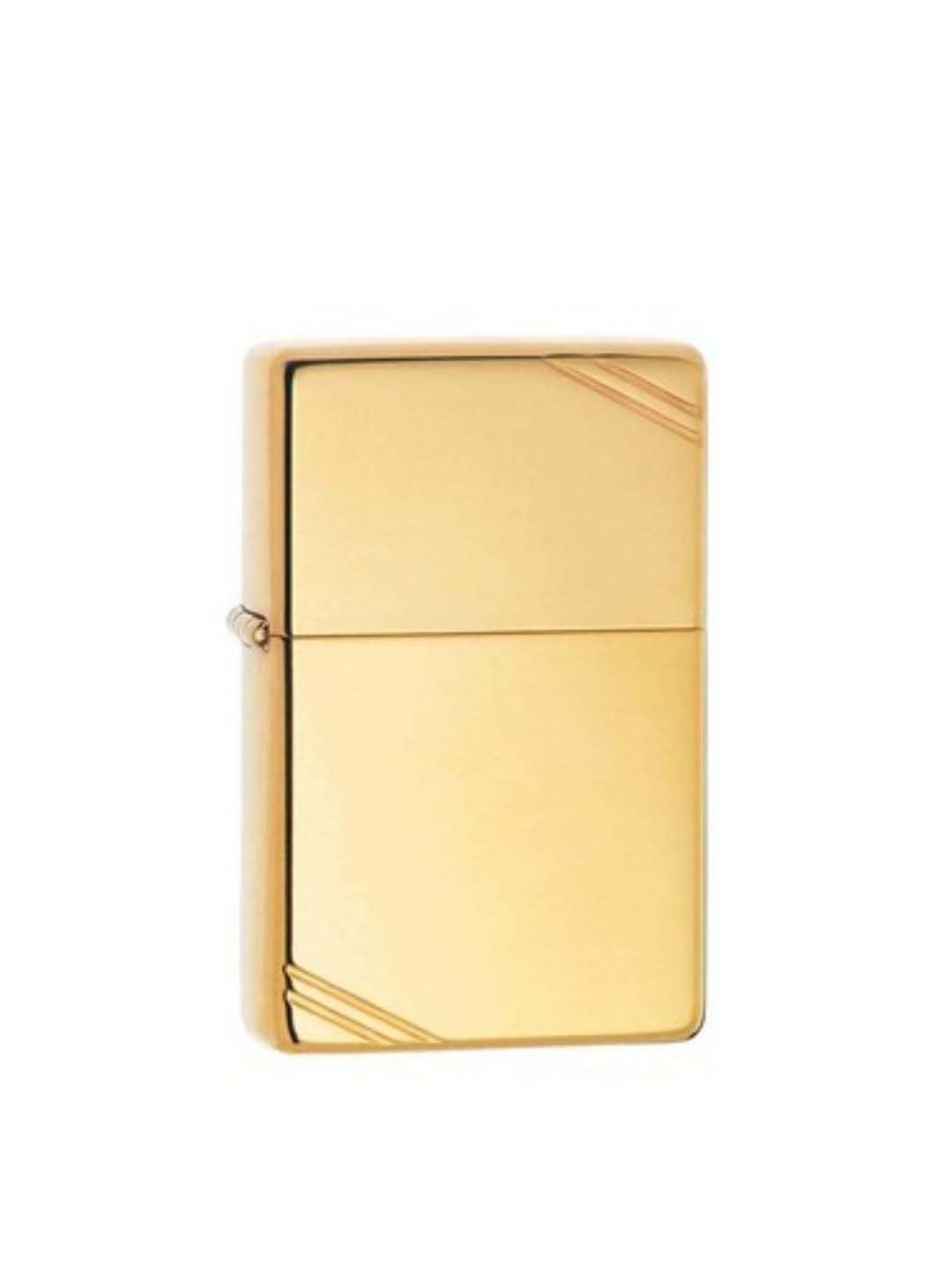 Zippo Silver Vintage with Slashes Brass Windproof Pocket Lighter