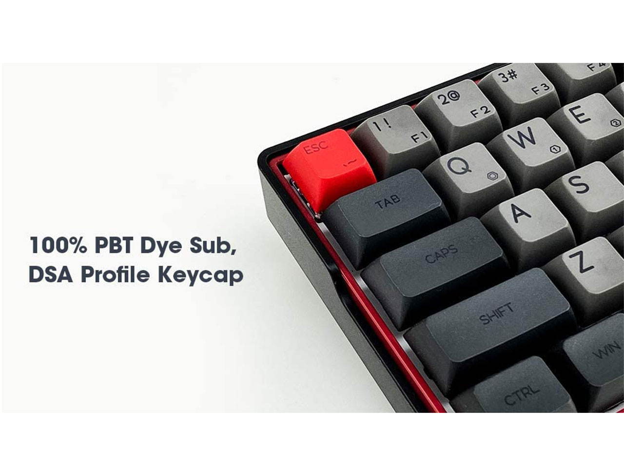 KEMOVE 64-66 Sakura Bluetooth 5.1 Hot-swappable Convertible 60% RGB Mechanical Gaming Keyboard - Wireless/Wired Mode, 100% PBT Keycaps, Full Keys Programmable for Win/Mac(Gateron Optical Red Switch)