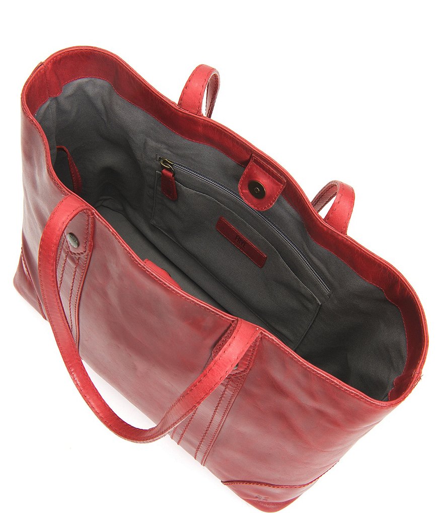 Frye Melissa Washed Leather Shopper Tote Bag