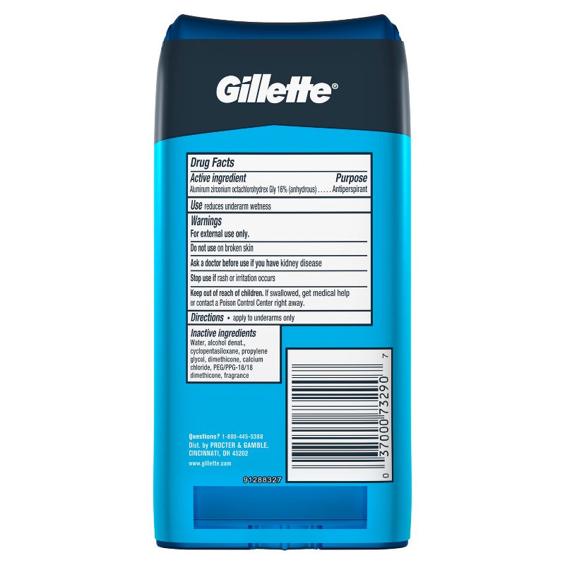 Gillette Wild Rain Clear Gel Men's Antiperspirant & Deodorant Twin Pack - 7.6oz