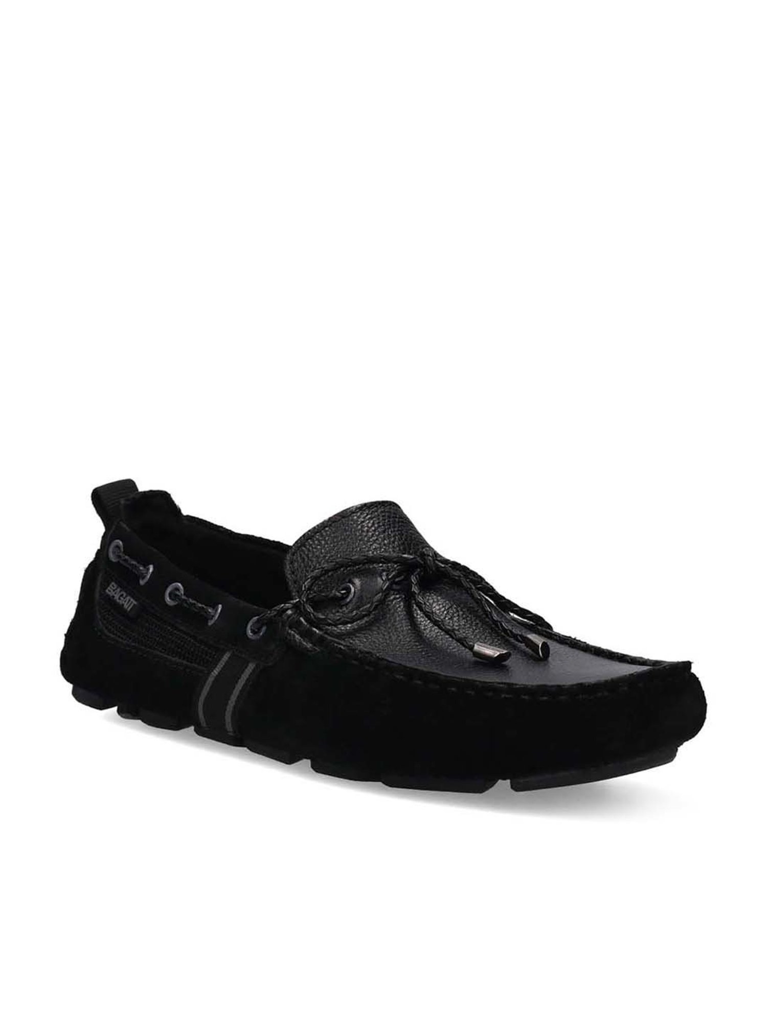 Bagatt Men's Hexa Black Boat Shoes