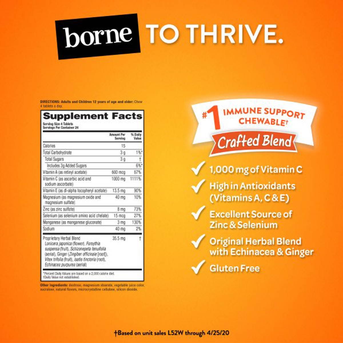 Airborne 20221 -  Immune Support Chewable Tablet, Berry