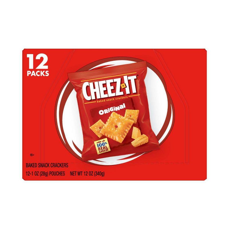 Cheez-It Original Baked Snack Crackers - 1oz - 12ct