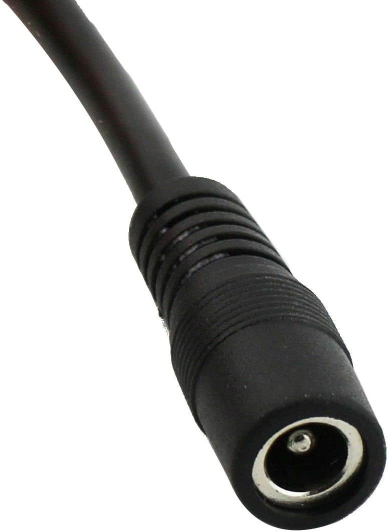DC Power Extension Cable 5.5mm x 2.1mm Male Female Cord 18AWG 12V 24V 10A Heavy Duty (3 feet / 1 Meter)