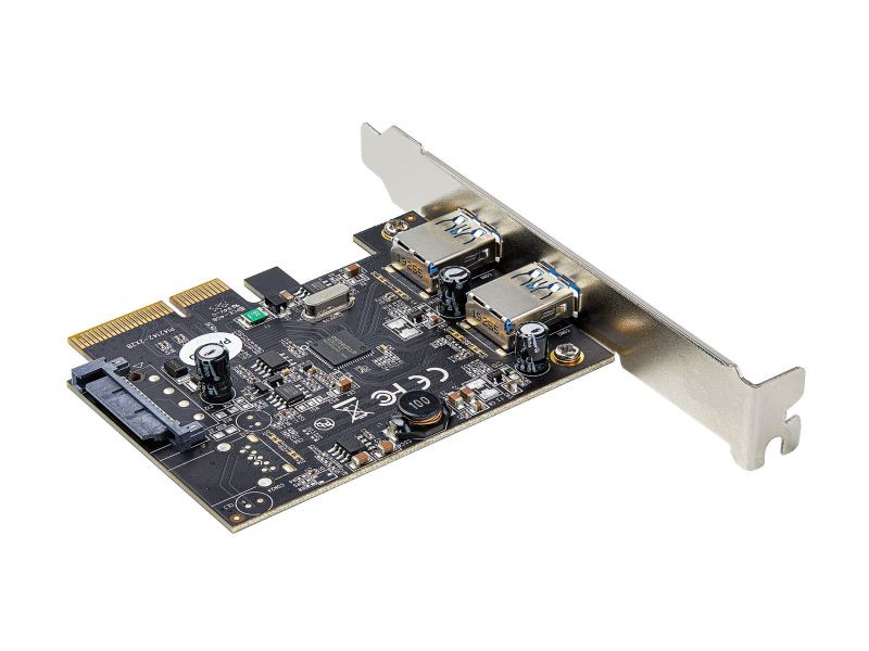 StarTech.com PEXUSB312A3 2-Port USB PCIe Card with 10Gbps/port - USB 3.1/3.2 Gen 2 Type-A PCI Express 3.0 x2 Host Controller Expansion Card - Add-On Adapter Card - Full/Low Profile - Windows & Linux