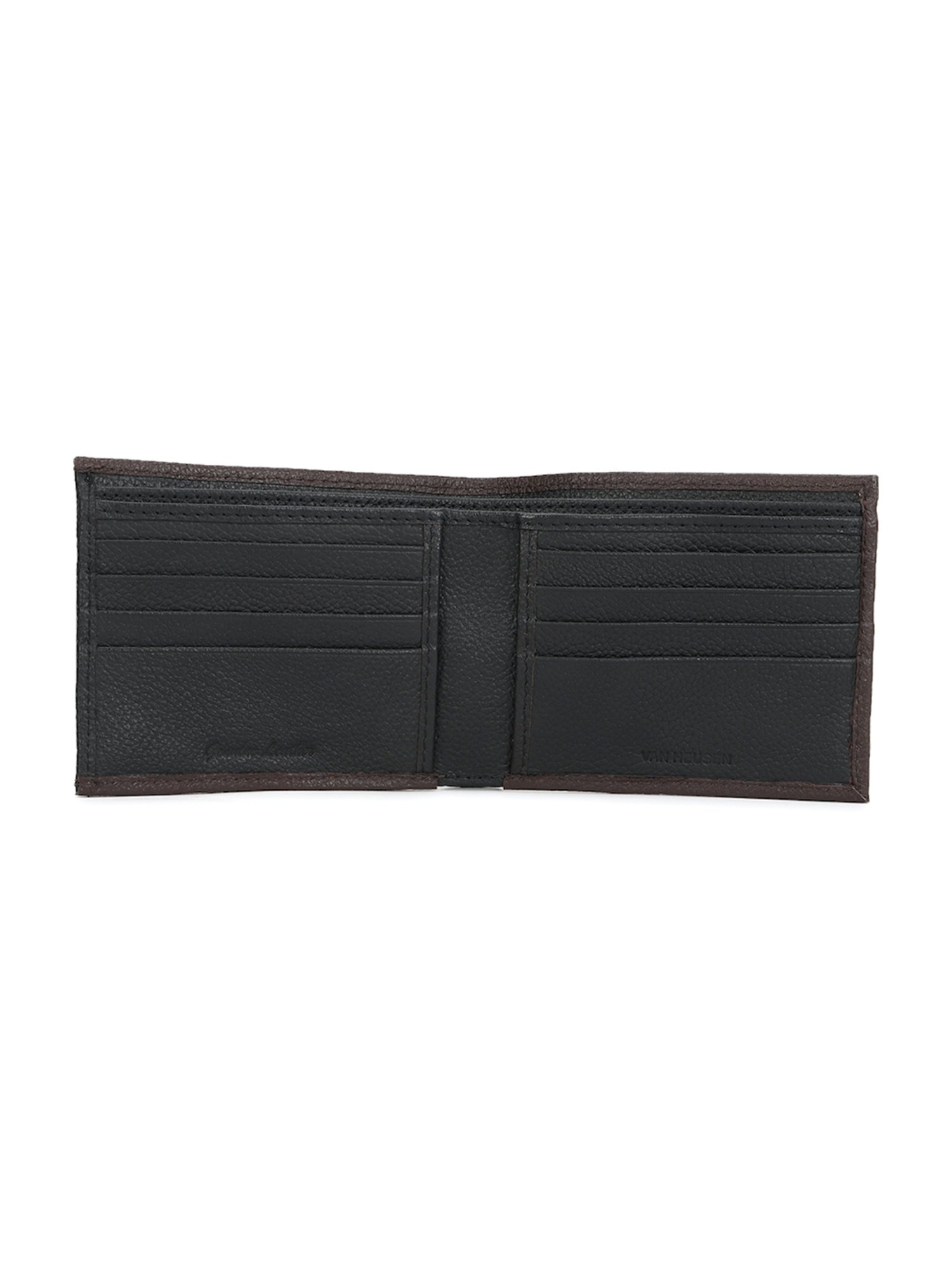 Van Heusen Brown Leather Bi-Fold Wallet for Men