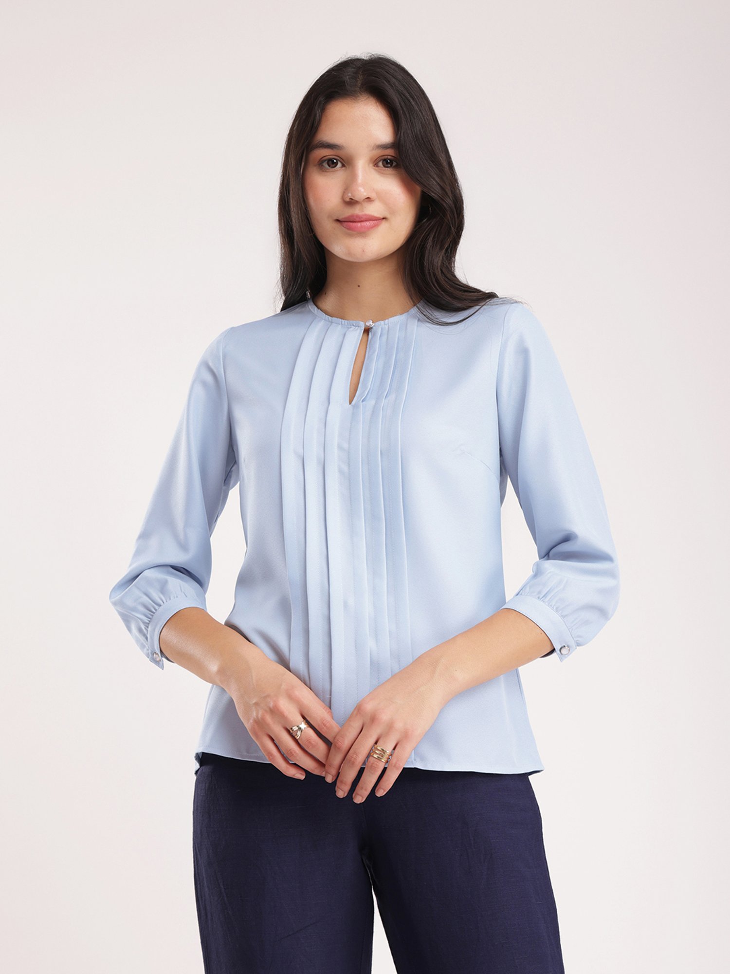 Fablestreet Blue Relaxed Fit Top