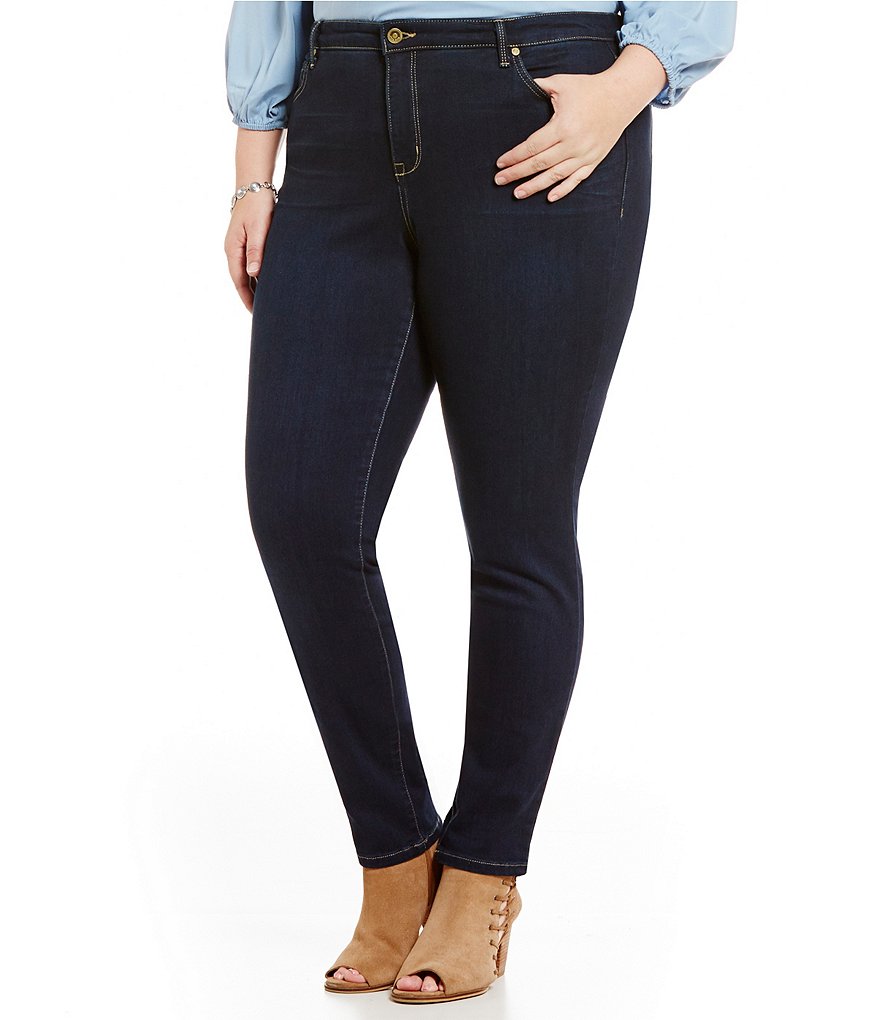 Democracy Plus Size Ab-Solution Capri Skimmer Jean