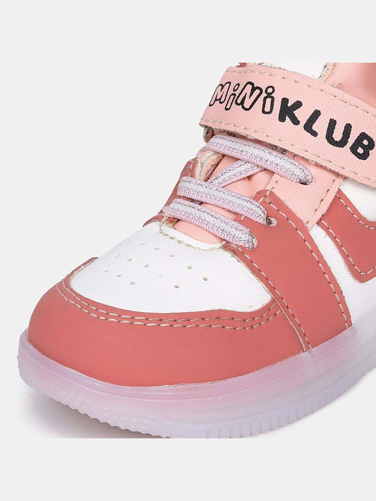 MINIKLUB Girls Pink & White Party & Club Wear Shoe
