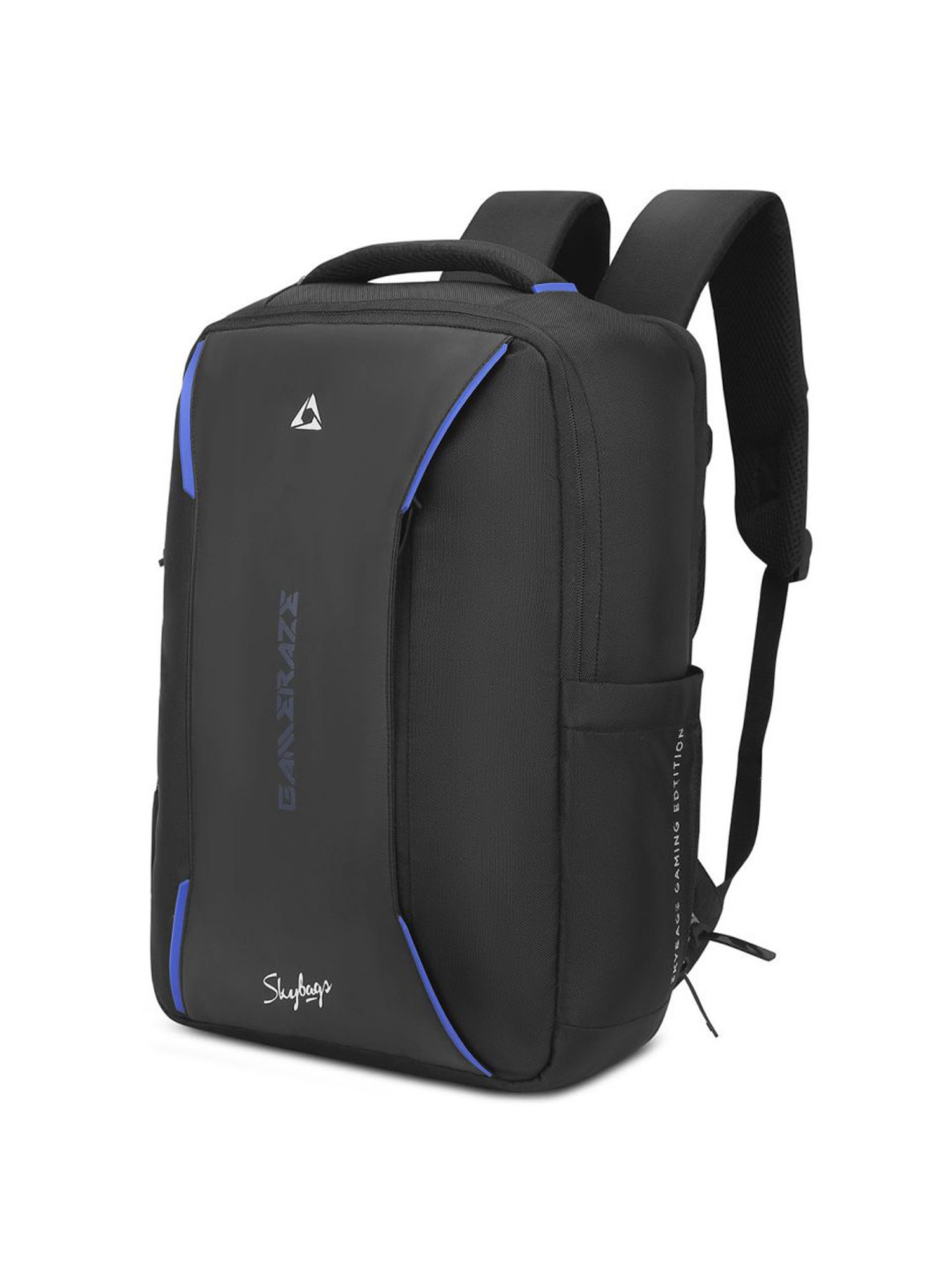 Skybags Gameraze 03 Gaming Black & Blue Polyester Printed Laptop Backpack - 25 Ltrs