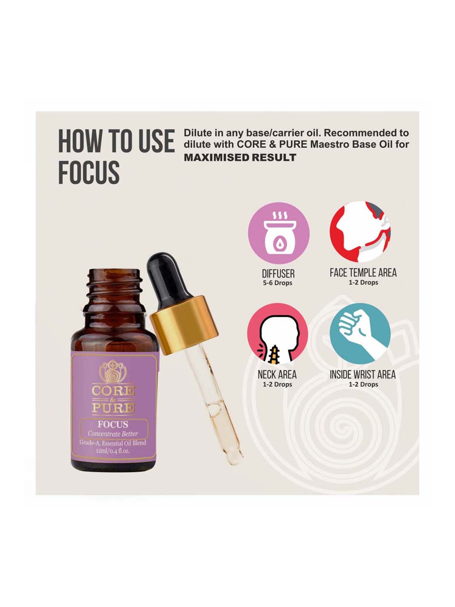 CORE & PURE Focus Oil - 12 ml