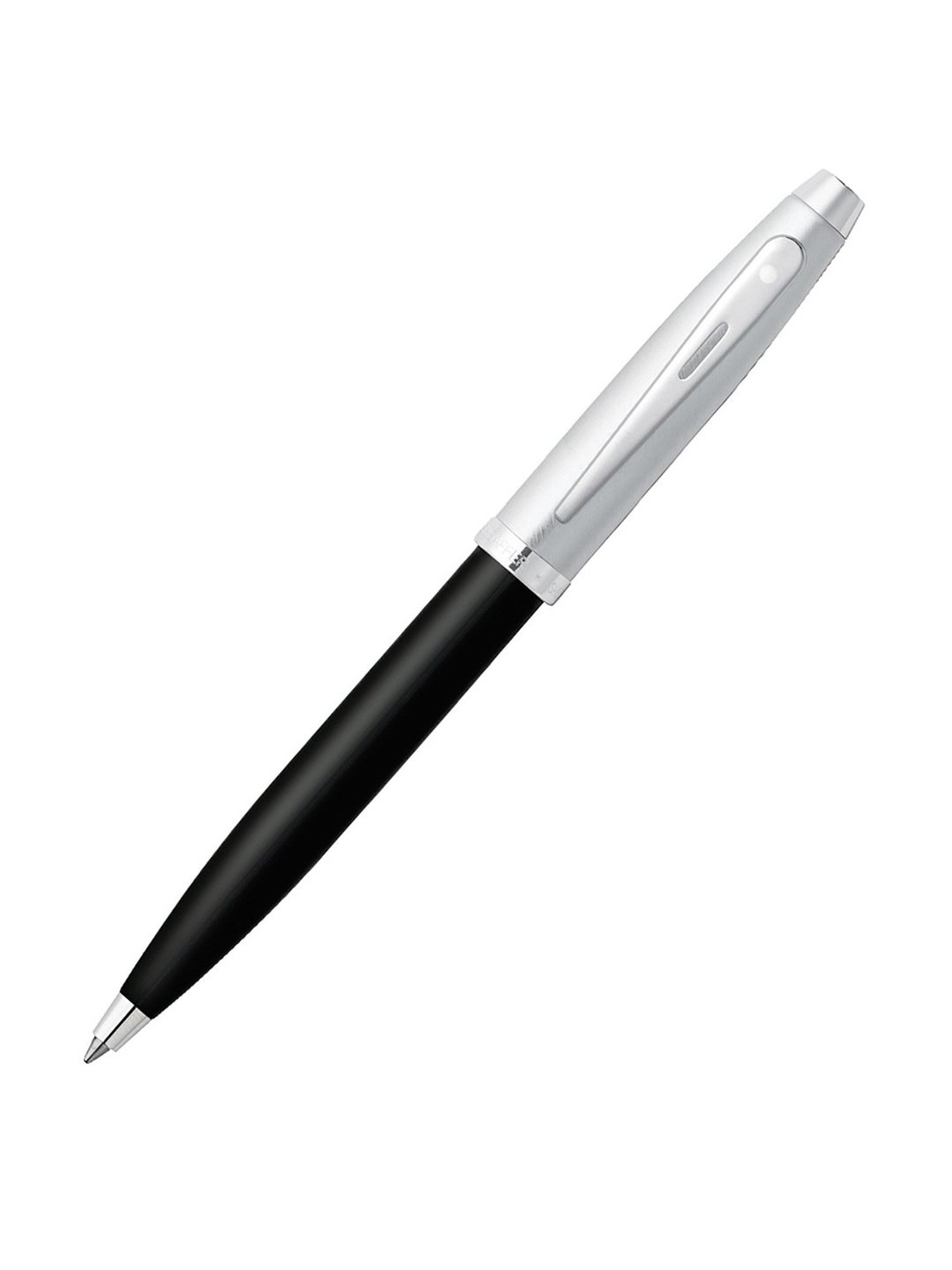 Sheaffer 9313 Gift 100 Ballpoint Pen - Black Barrel Brushed Chrome Cap