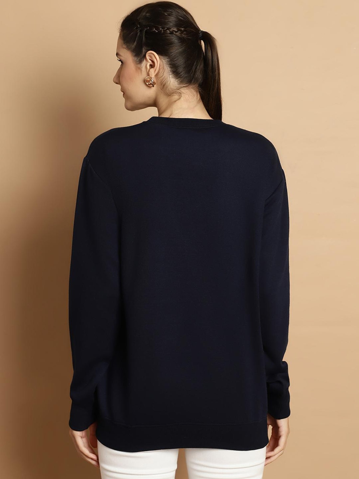 Vimal Jonney Black & Navy Printed Sweatshirt - Pack Of 2