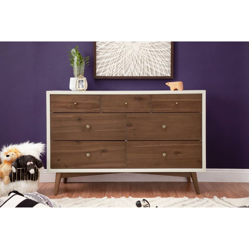 Babyletto Palma 7-Drawer Double Dresser - Walnut