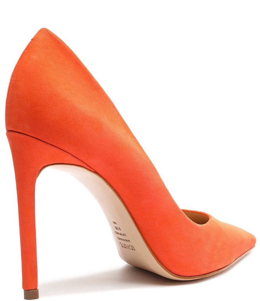 Schutz Lou Suede Pointed Toe Pumps