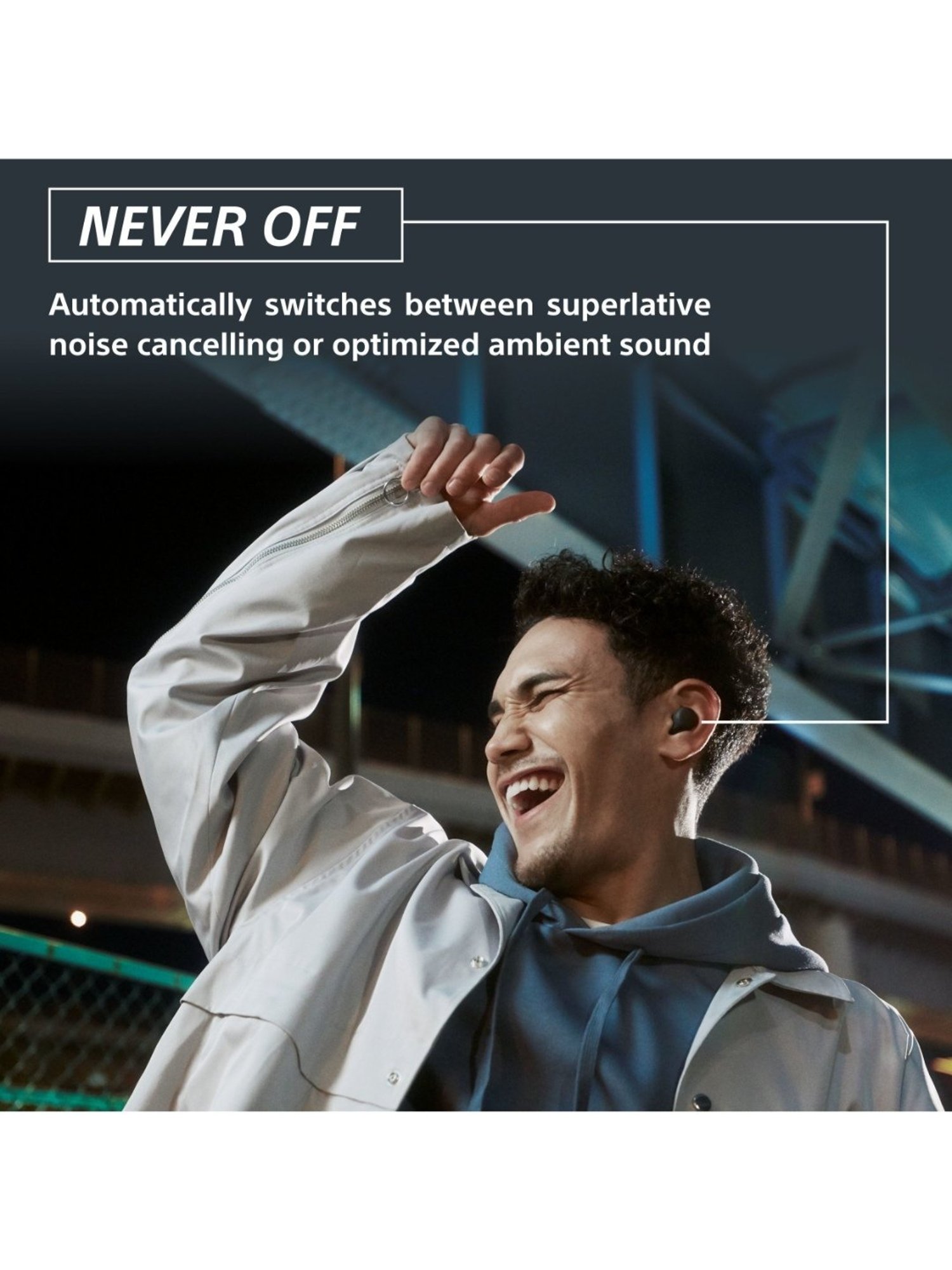 Sony WF-LS900N In Ear Bluetooth Earbuds with Noise Cancellation (Black, True Wireless)