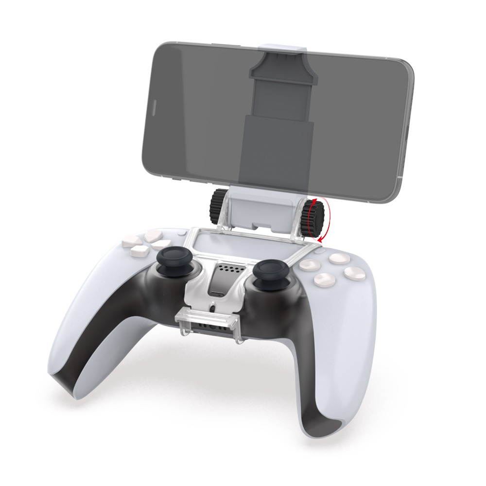 DOBE TP5-0527B PS5 Wireless Gamepad Stand for PS5 Game Controller Adjustable Rotating Bracket Mobile Phone Clamp-TP5-0527B