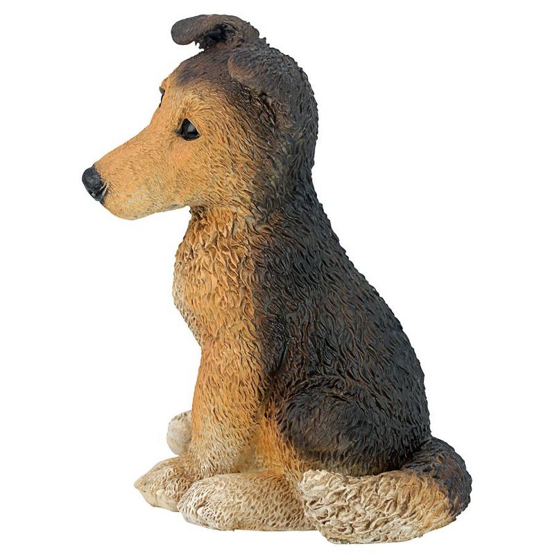 Design Toscano Brown Collie Puppy Dog Statue - Brown