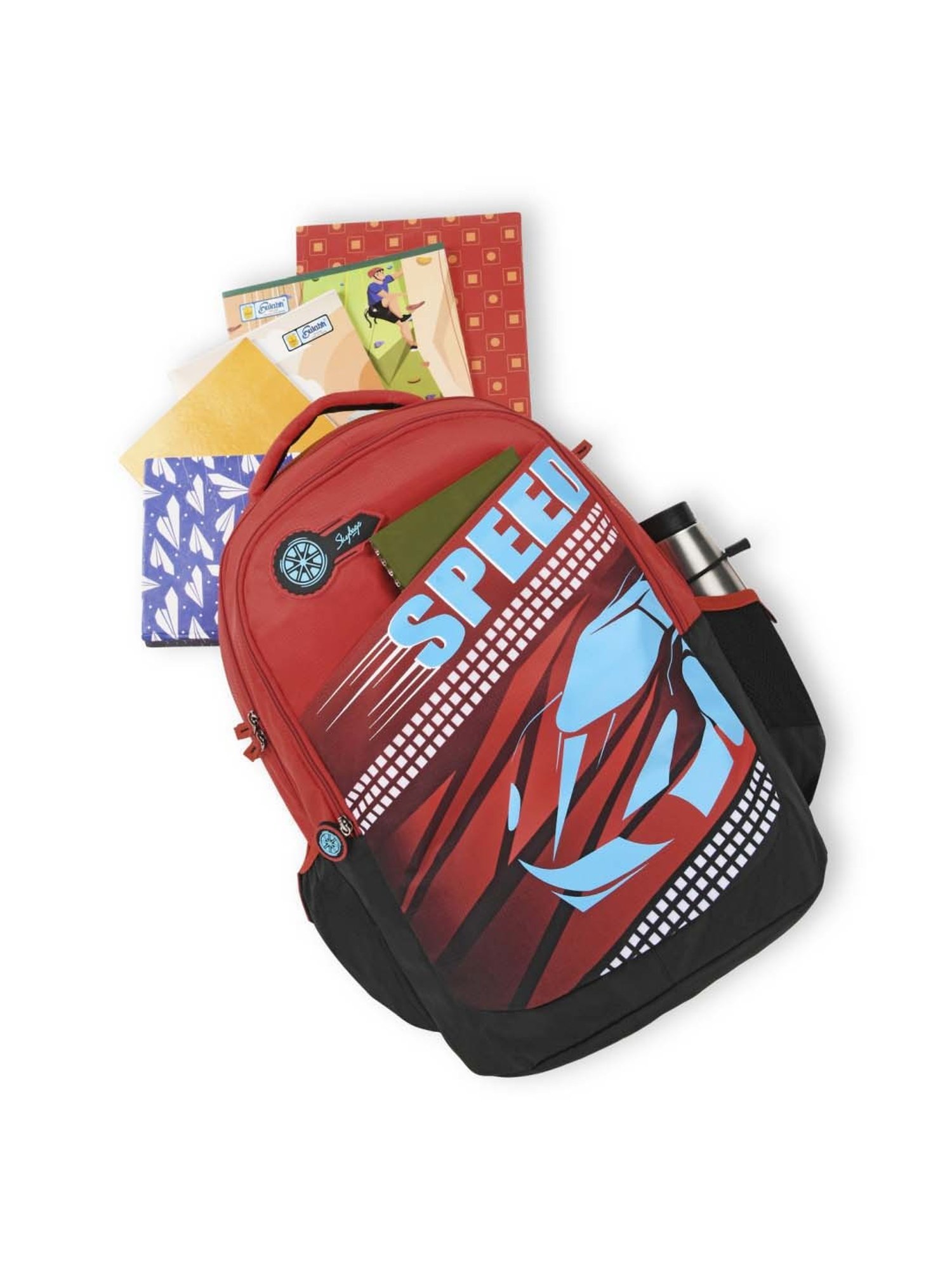 Skybags Squad Plus 05 30 Ltrs Red Medium Backpack