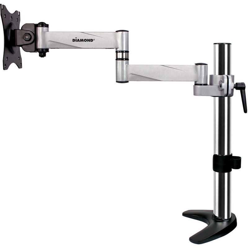 DIAMOND DMCA110 Desk Mount for Monitor - Black, Silver - 1 Display(s) Supported27" Screen Support - 17.60 lb Load Capacity