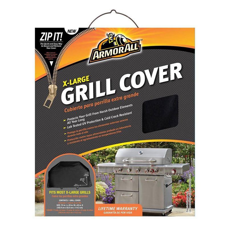 Armor All 72" x 25" x 45" Grill Cover