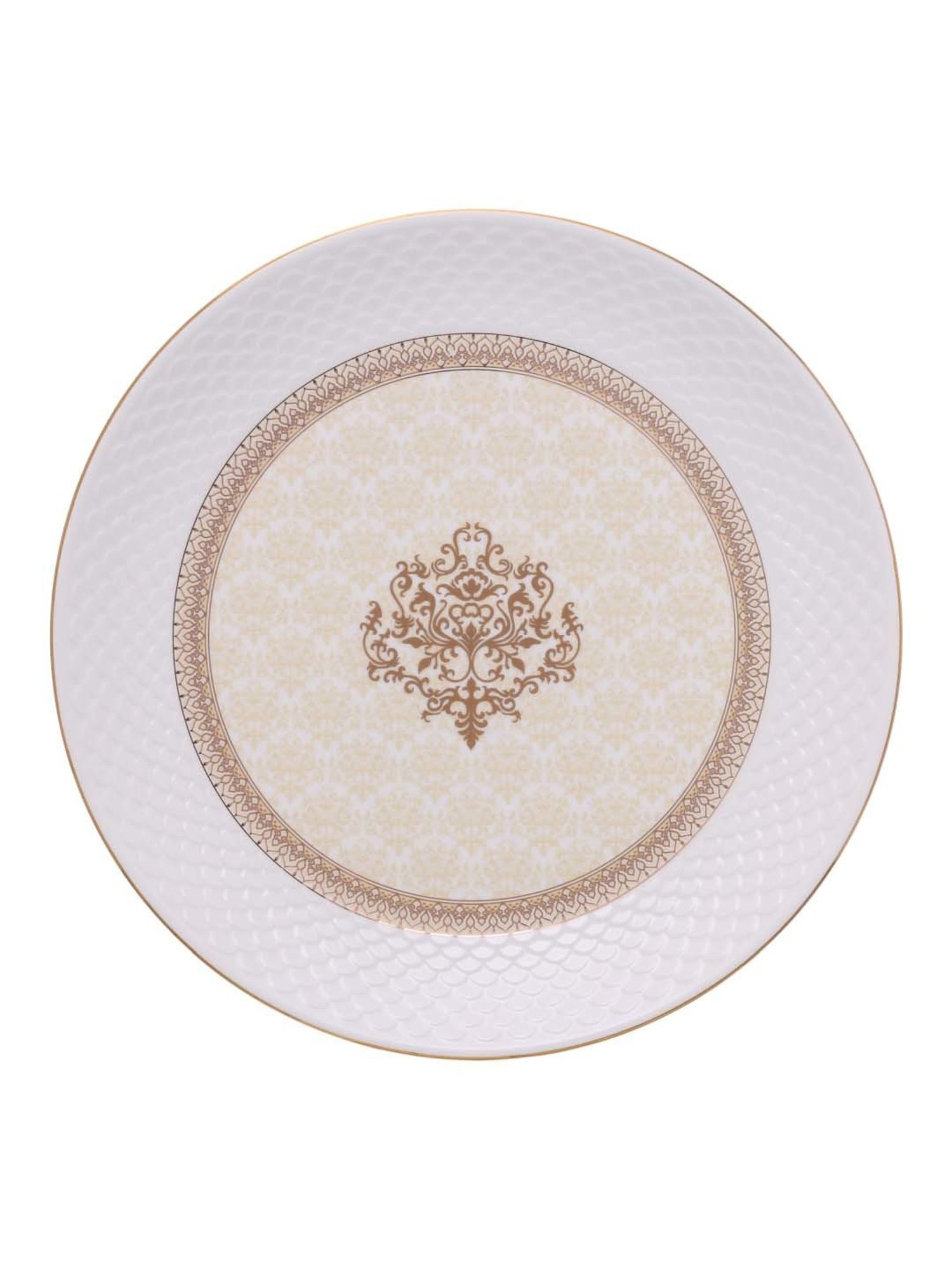 Clay Craft 'Fine' White Ceramic 40 Piece Dinner Set