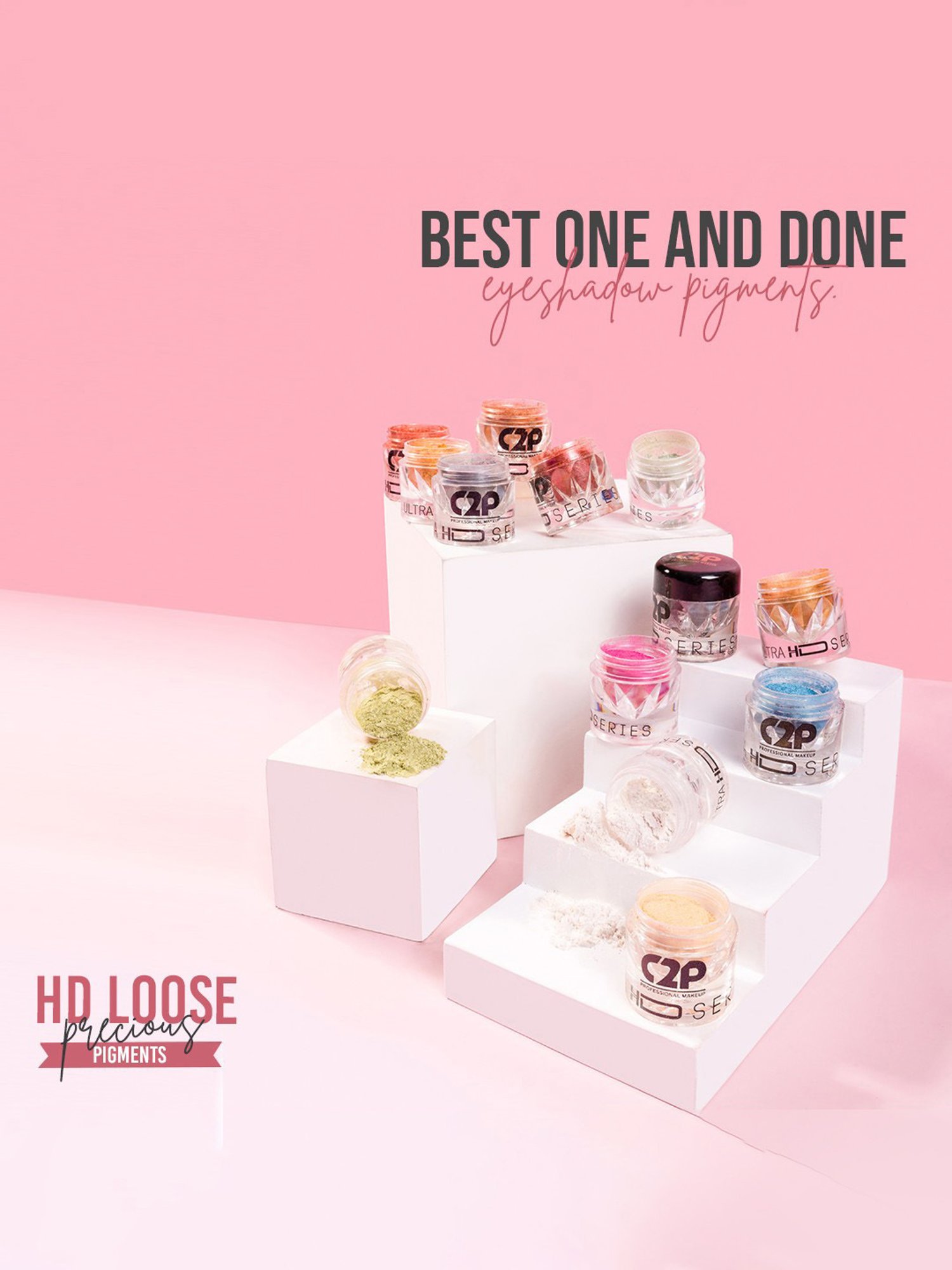 C2P PROFESSIONAL MAKEUP HD Loose Precious Pigments Eyeshadow Boss Lady 128 - 2 gm