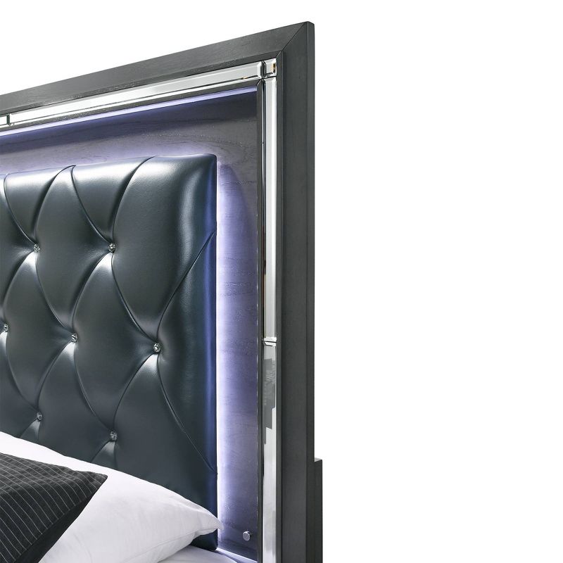 3pc Queen Kenzie Storage Bedroom Set Gray - Picket House Furnishings