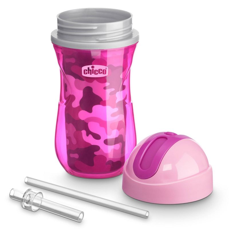 Chicco Insulated Flip-Top Straw Cup - 9oz 12m+ Pink