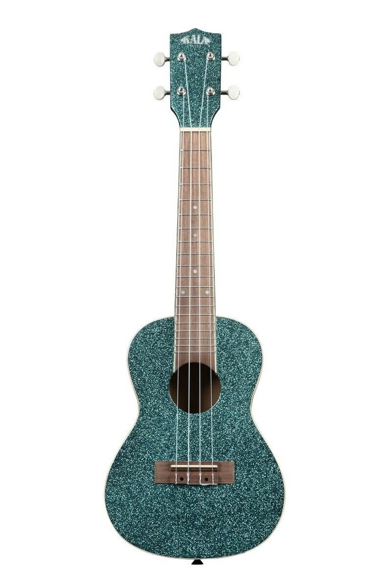 Kala KA-SPRK-AQUA Concert Ukulele in Gloss Sparkle Aqua