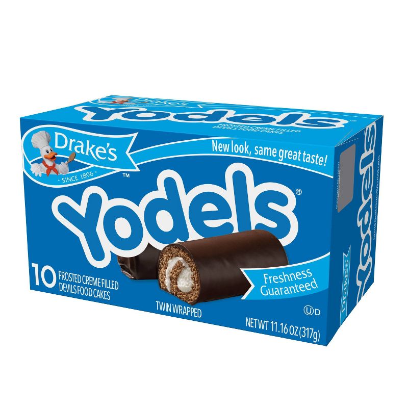 Drake Yodels Frosted Creme Filled Devil's Food Cakes - 10ct/11oz