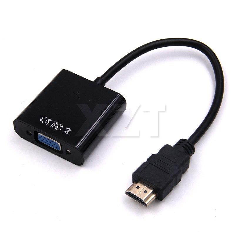 HDMI to VGA Adaptor Micro HDMI Mini HDMI Male Adapter to VGA Female Built-in 1080p Chipset Converter For Xbox 360 PS3 PS4 LCD TV