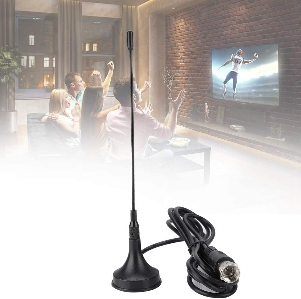 fosa Wireless Indoor TV Antenna UHF/VHF Dual-Band 1.5m F 12cm Rod DVB-T Suction Cup Antenna Waterproof for Home/Car TV, ATSC TV Country