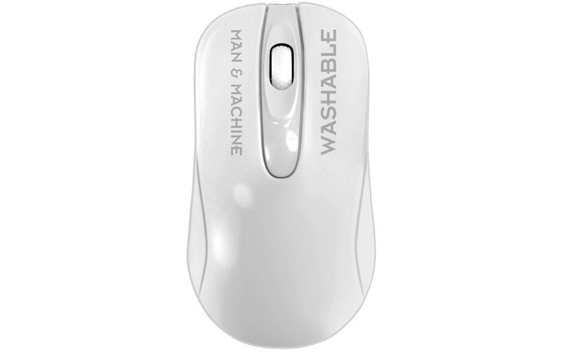 Man & Machine C Mouse Wireless - Optical - Wireless - Radio Frequency - 2.40 GHz - White - USB - 1000 dpi - Scroll Wheel - 2 Button(s)