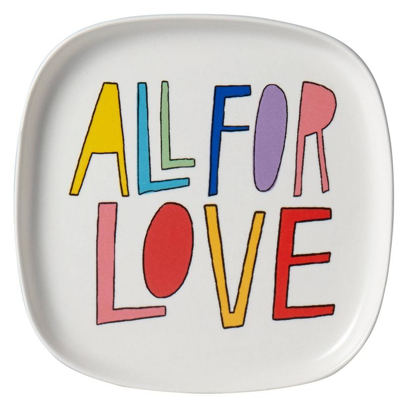 Queer Eye 6" 2pk Stoneware Love Appetizer Plates