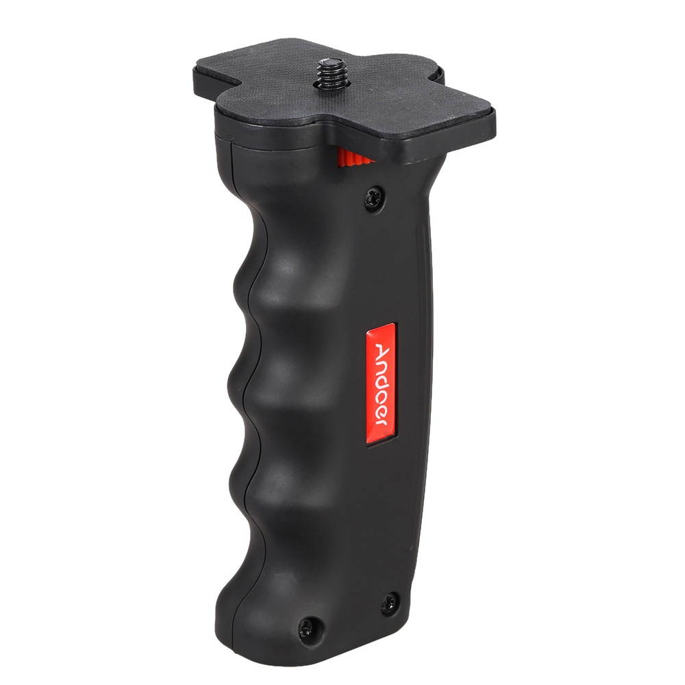 Andoer Cross-shaped Mini Universal Handheld Grip Handheld Stabilizer Holder with 1/4-inch Screw Mounts for Action Camera DV Camera Light Camcorder for Tripod Monopod